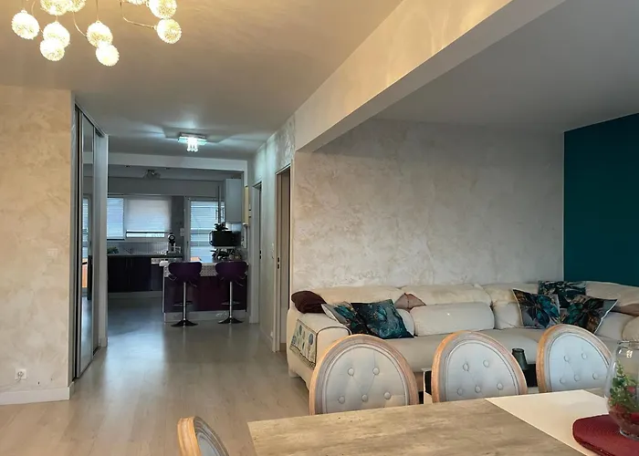 Bel Appartement Lumineux De 100M2 6 Places 3 Chambres Au 3E Etage Avec Ascenseur -A 5Mn A Pied Du Parc Des Expositions Congres De Dijon Et Eng Et 10Mn Du Centre Ville Place Parking Devant L\'Immeuble